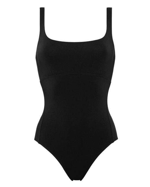 Eres Black Arnaque Square-Neck Swimsuit