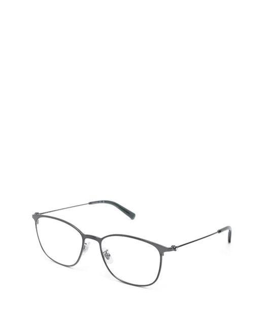Montblanc Gray Square-Frame Glasses