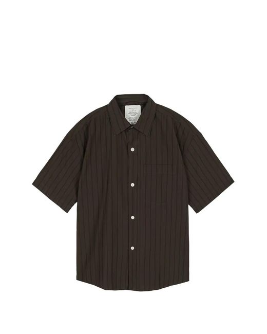 mfpen Black Striped Pocket Shirt for men