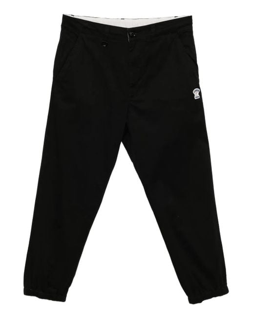 Chocoolate Black Straight-Leg Trousers for men