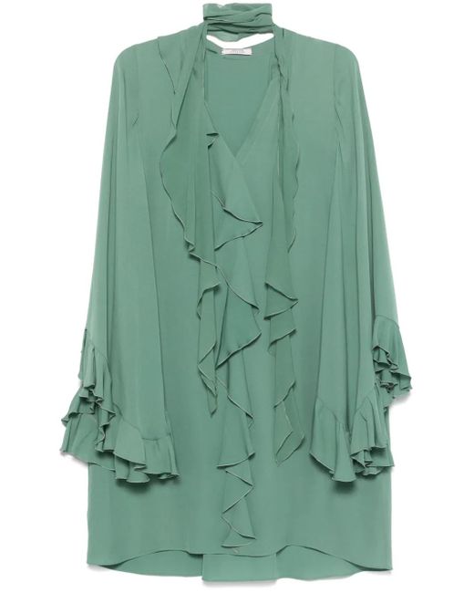 Dorothee Schumacher ラッフル ドレス Green