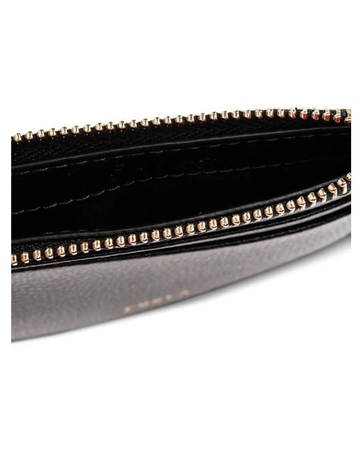 Furla Black Laura Logo-Print Card-Holder
