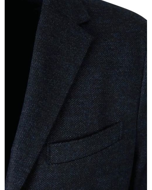 Harris Wharf London Blue Single-Button Patch-Pocket Blazer for men
