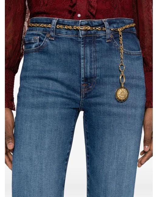 Seven7 Blue Belt-Loops Jeans