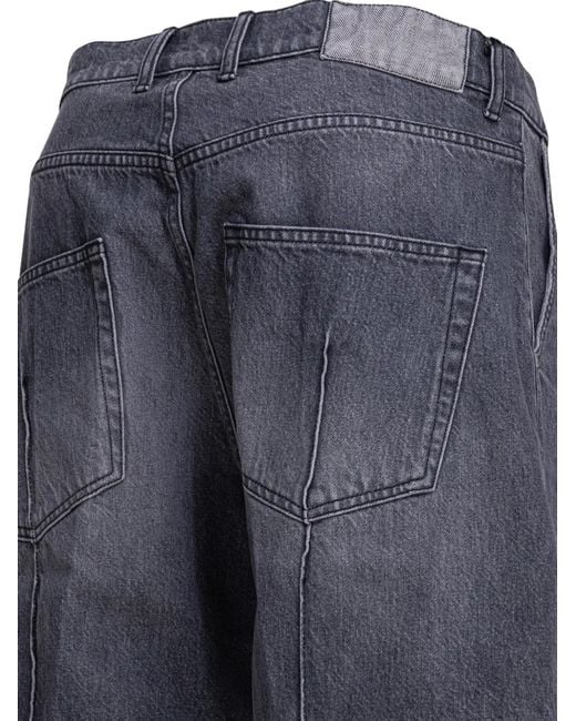 mfpen Blue Ceremony Stonewashed Shorts for men