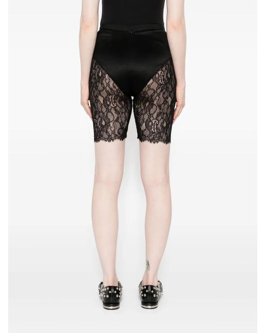 Short À Empiècements En Dentelle Alexander McQueen en coloris Black