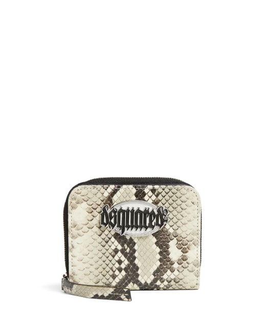 DSquared² Metallic Logo-Patch Wallet