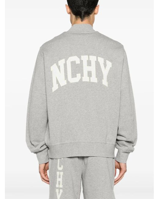 Givenchy Gray Jersey Varsity Bomber Jacket for men