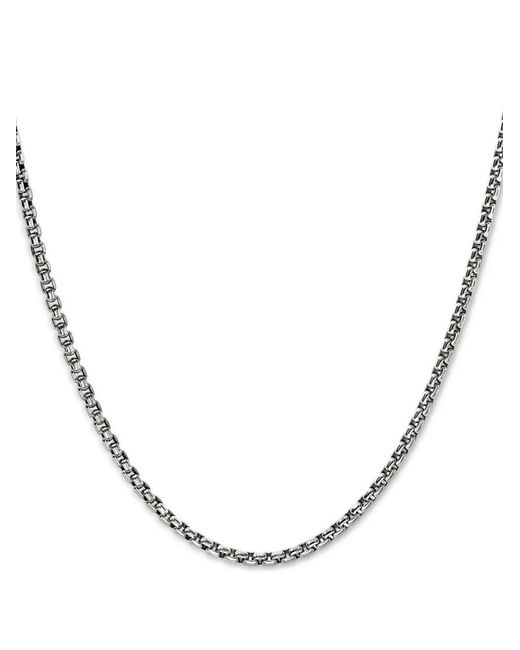 John Hardy White Sterling Box Chain Necklace