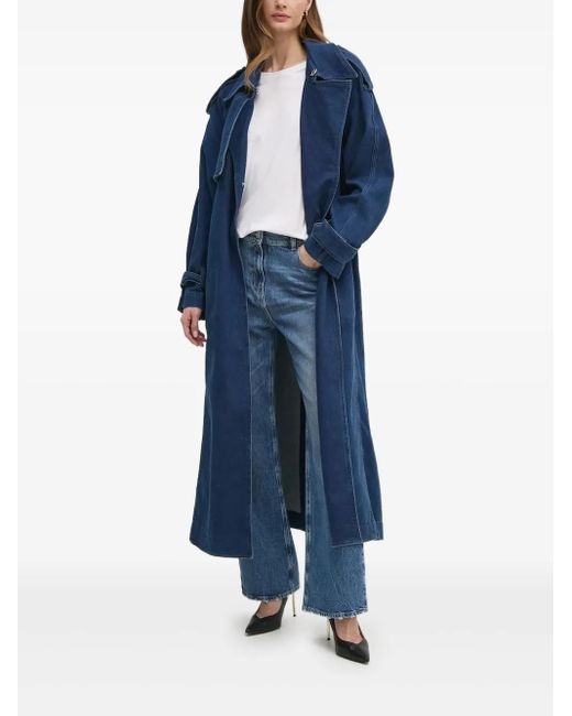 IVY & OAK デニム トレンチコート Blue
