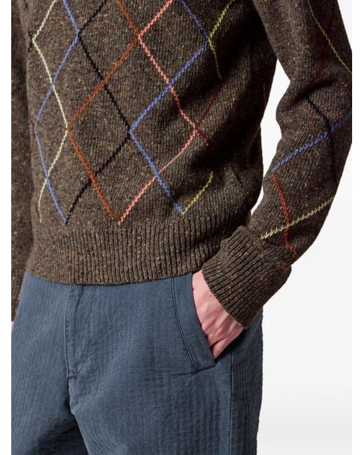 Paul Smith Pullover Mit Argyle-Muster in Brown für Herren