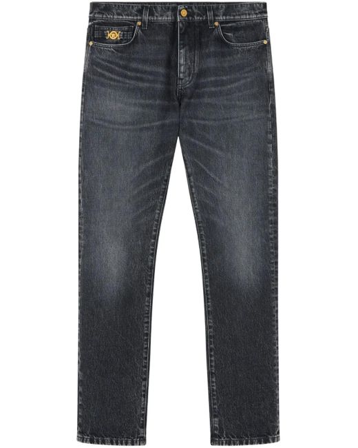 Versace Blue Straight-Leg Jeans for men