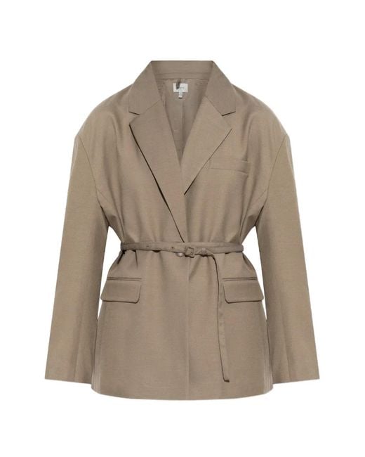 Gestuz Natural Belted Single-Breasted Blazer