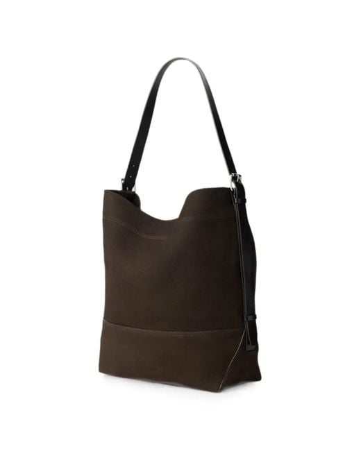 Lemaire Black Belted Tote Bag