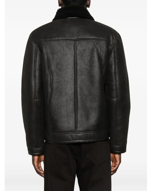 NN07 Black Veste Atkinson 8173 En Cuir for men