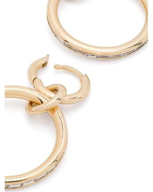 Spinelli Kilcollin Metallic 18kt Yellow Gold Taryn Diamond Hoop Earrings