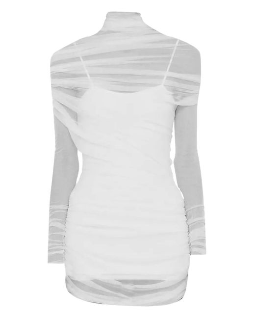 Christopher Esber White Christo Mini Dress