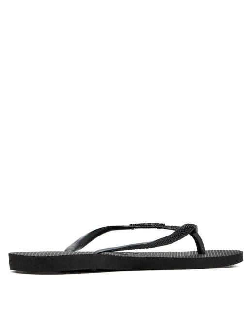 Havaianas Black Slim Glitter Ii Flip-Flops