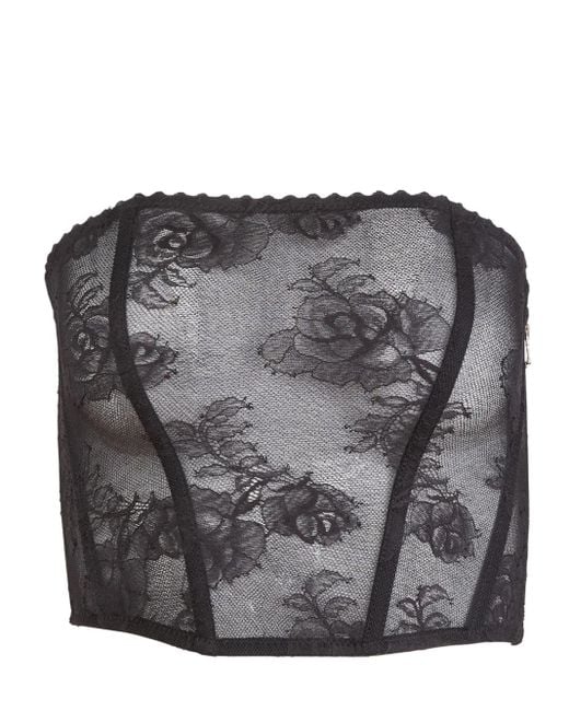 Fleur du Mal Gray Bouquet Corset
