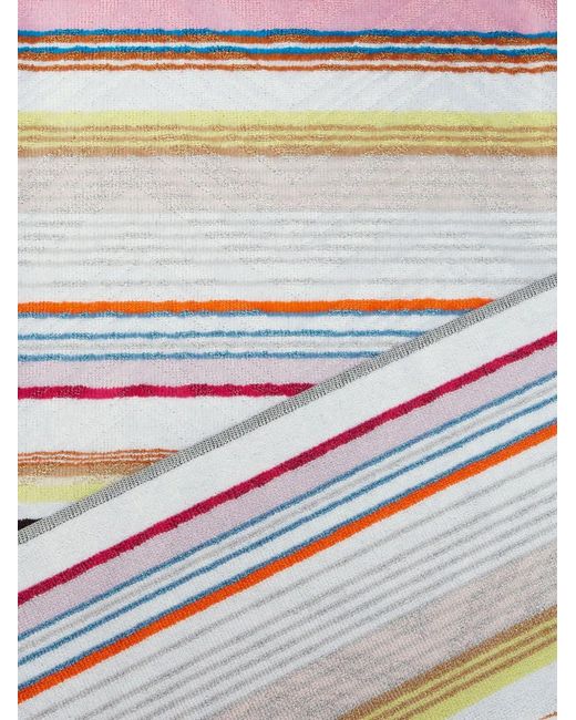 Missoni White Moonshadow Beach Towel (100Cm X 150Cm)