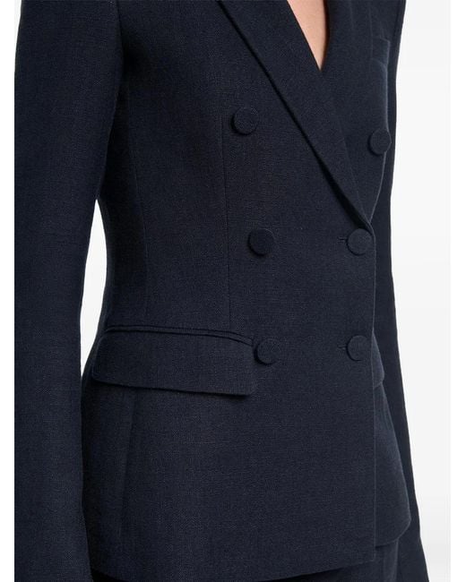 Altuzarra Blue Double-Breasted Fitted Jacket