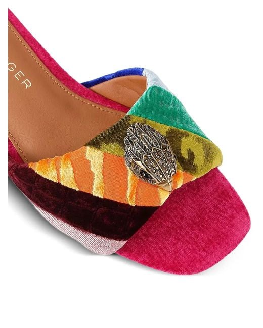 Kurt Geiger Pink Patchwork Sandals