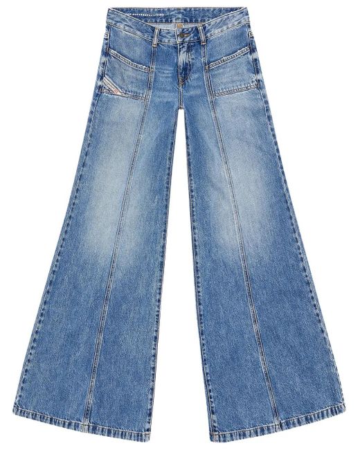 DIESEL Blue Bootcut And Flare Jeans D-Akii 09H95