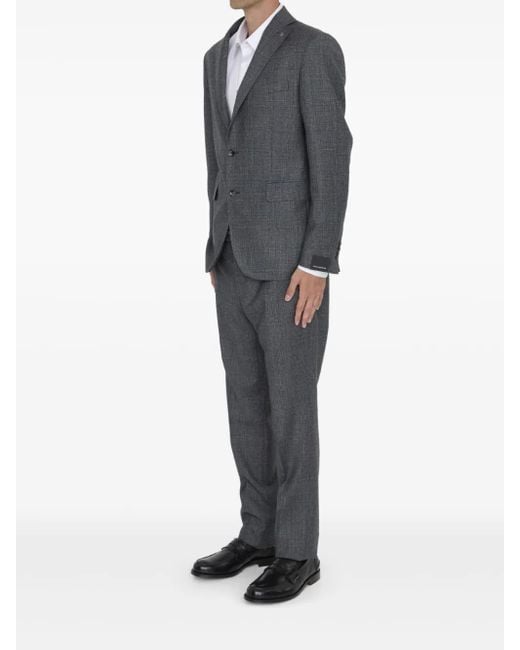 Tagliatore Gray Virgin Wool Two-Piece Suit for men