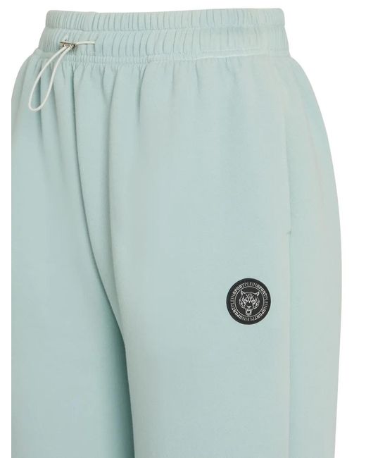 Philipp Plein Blue Logo-Patch Track Pants