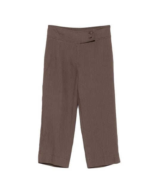 ViCOLO Cropped Broek in het Brown