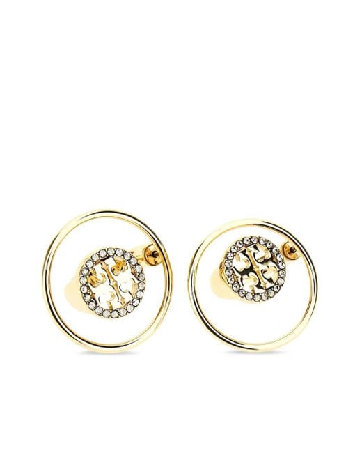 Tory Burch Metallic Ohrringe Mit Kristallen