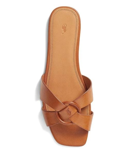 Polo Ralph Lauren Brown Sliders