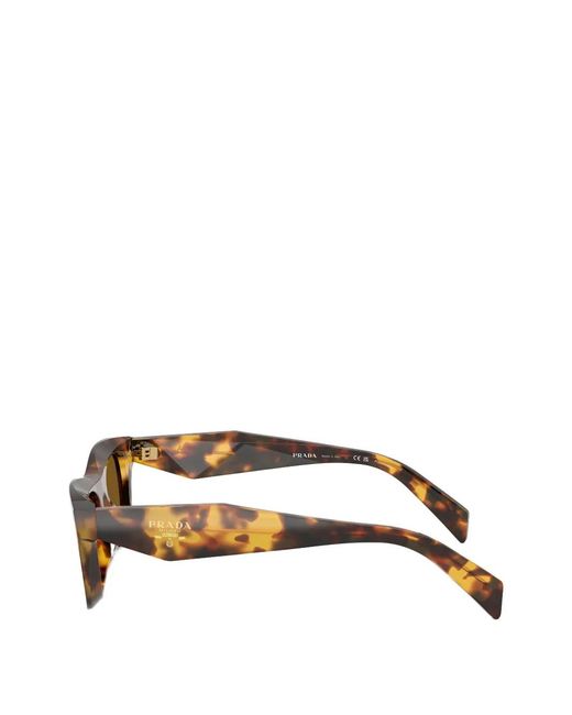 Prada Brown Sunglasses With Prada Logo