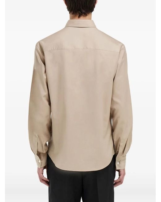 Ferragamo Natural Patch-Pocket Shirt for men