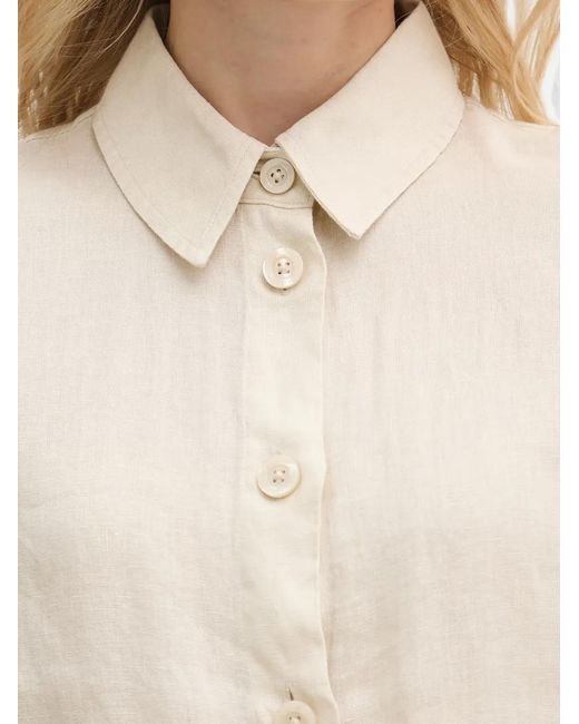 Benetton White Button-Fastening Short-Sleeve Shirt