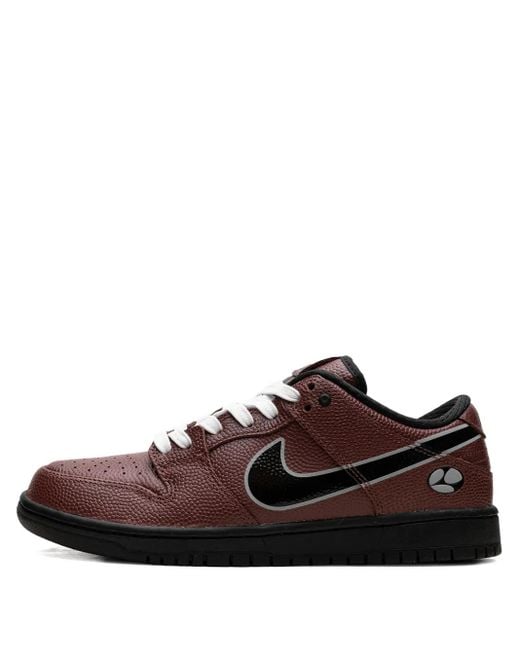 Nike Brown Sb Dunk Low Leather "Limosine Skateboard" Sneakers for men