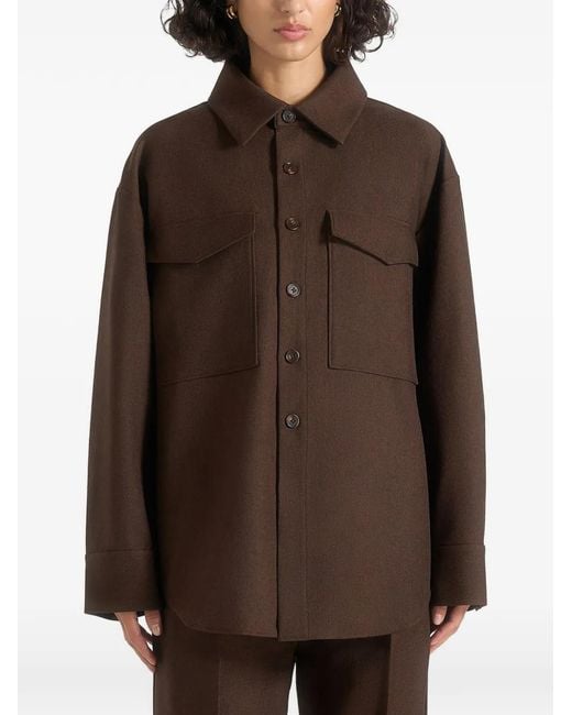 Manière De Voir Brown Chemise Oversize Joy