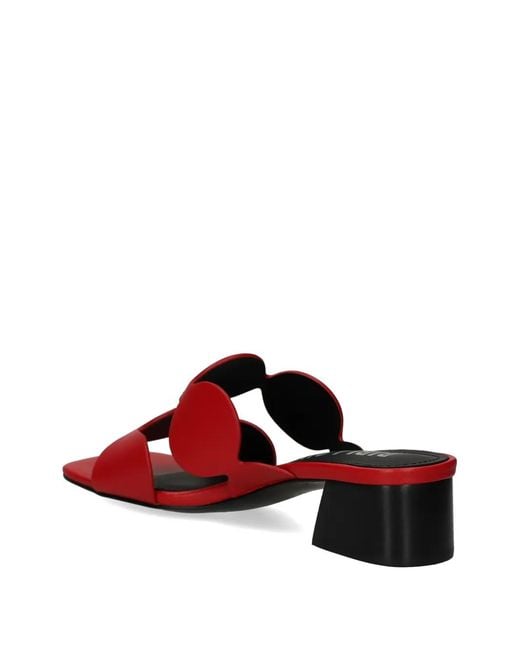 Bibi Lou Red 40Mm Onami Mules