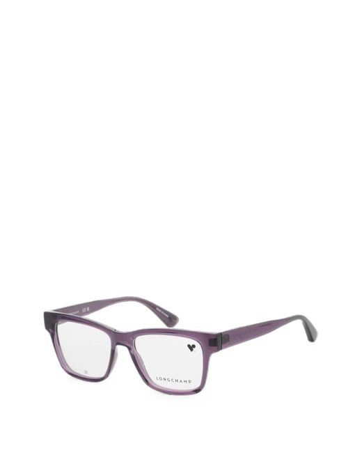 Longchamp White Rectangle-Frame Glasses