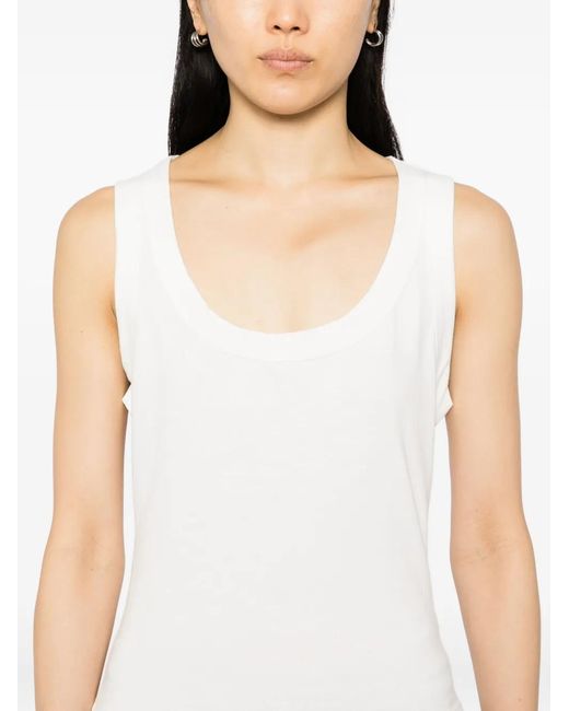 Reformation White Seline Top