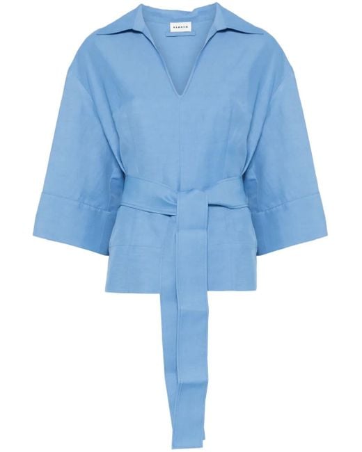 P.A.R.O.S.H. Blue Raisa Blouse