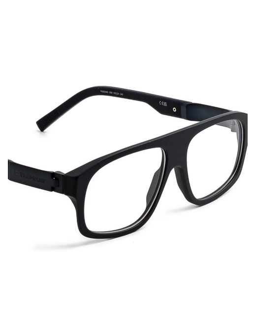 Tag Heuer Black Rectangle Frame Glasses