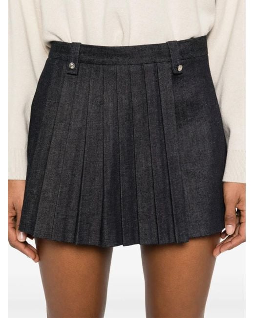 Maje Blue Pleated Skorts