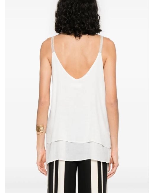 MOUTAKI Sleeveless Top White