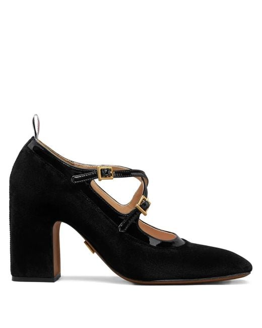 Thom Browne Black Thom John Criss-Cross Buckle Pumps