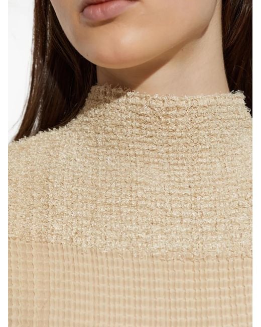 Issey Miyake Natural Pleated Short-Sleeve T-Shirt