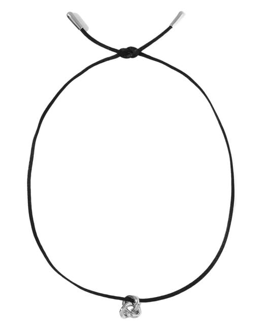 Otiumberg Metallic Cord Knot Necklace