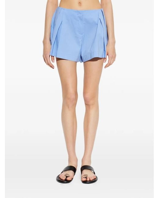 IRO Blue Nolween Pleated Shorts