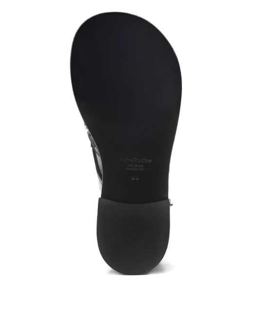 Acne Black Studs-Embelishment Leather Derby Shoes for men