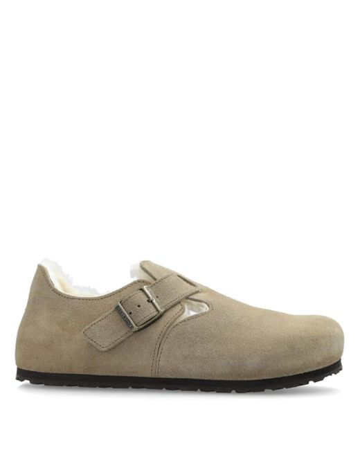 Birkenstock Brown London Shearling Loafers for men